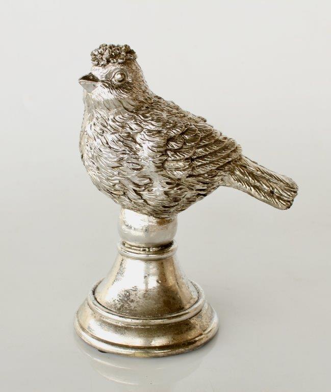 Silver Bird On Stand